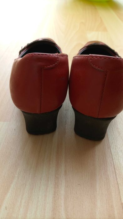 Sapatos Vermelhos salto cunha 4,5 cm - Tamanho 37