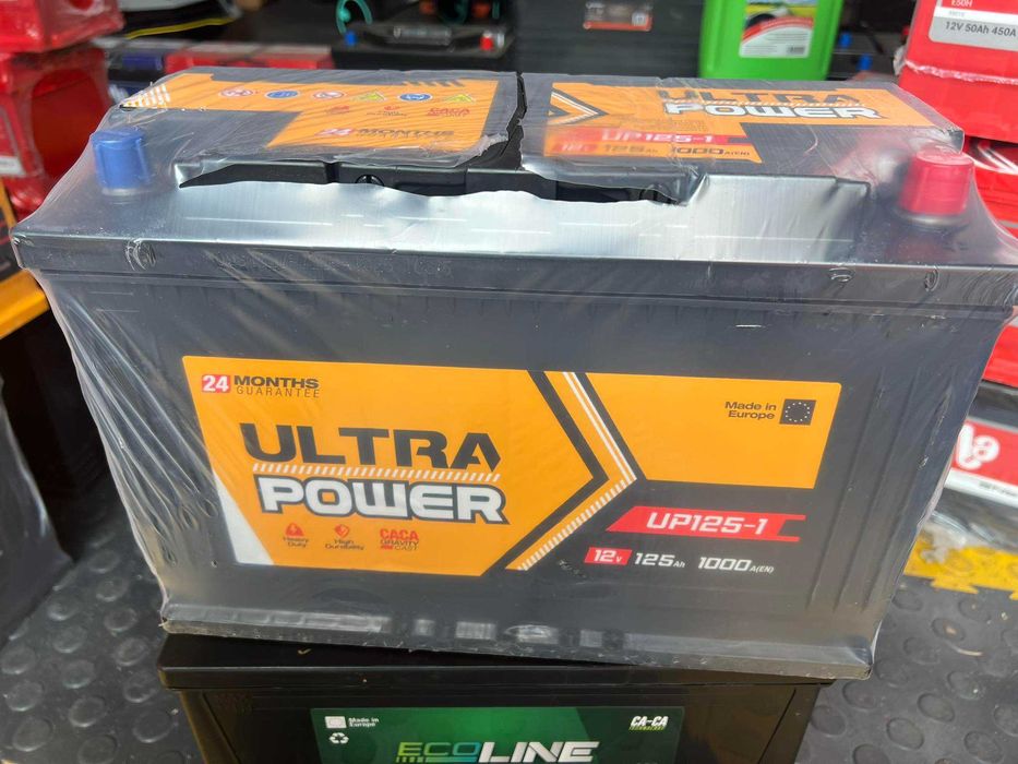 Akumulator Ultra Power 12V 125Ah 1000A MOCNY AKU  SKLEP MARCO SIEDLCE
