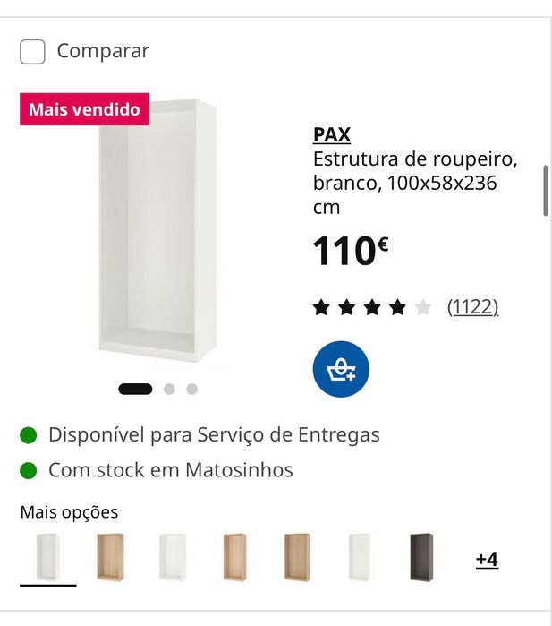 Roupeiro ikea pax