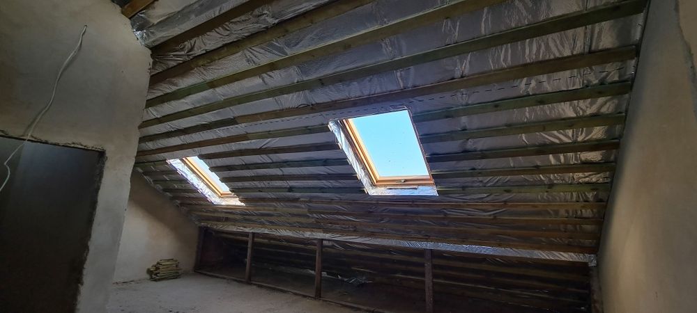 Дах Утеплення підбивання підшивання перекриття даху потолка Мінвата