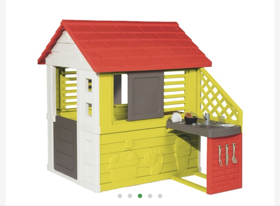 Будинок smoby toys сонячний з літньою кухнею (810713)