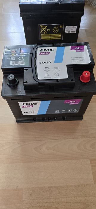 Аккумулятор AGM Exide EK620 start-stop новый 2025г