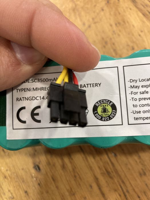 14.4V 3500mAh Battery for Midea, Kitfort, Haier, Panda, and Ecovacs Vacuum Cleaners64750654442371124