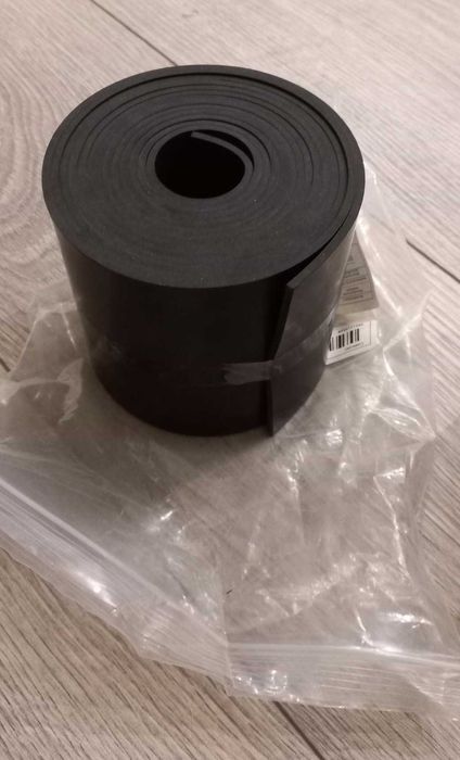 2 Tiras Borracha Neoprene 3mx10cm-3mm Espessura Acabamento Óxido Preto