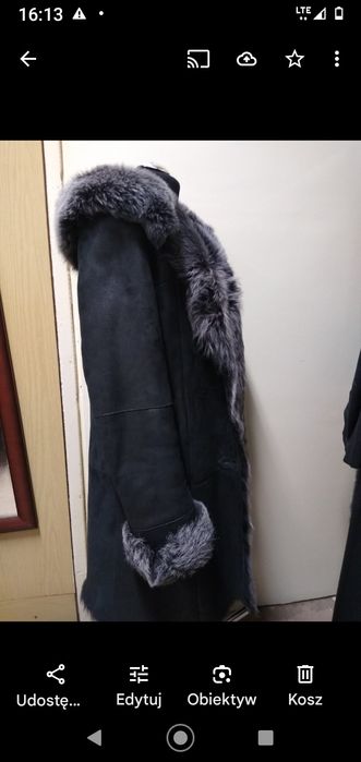 Kożuch damski naturalny