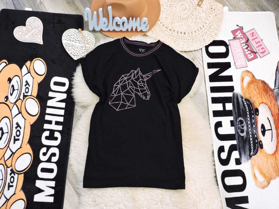 VRS - tunika t-shirt oversize unicorn cyrkonie r 152