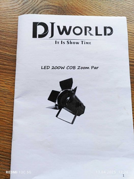 Światło Imprezowe COB Zoom Par Led 200 W
