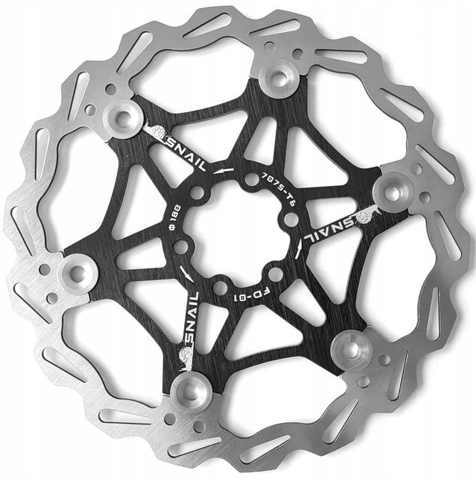 Tarcza hamulcowa Snail FD-01 Pływająca 180mm Czarna 180 mm (7")