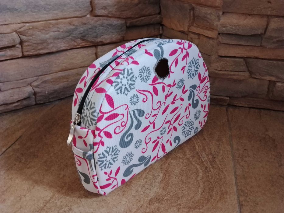 WYPRZEDAŻ - OBAG Moon Light organizer -róż szary białe tło-wysyłka OLX