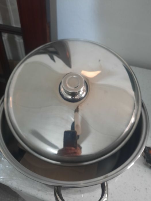 Tachos inox 34 e 32 cm