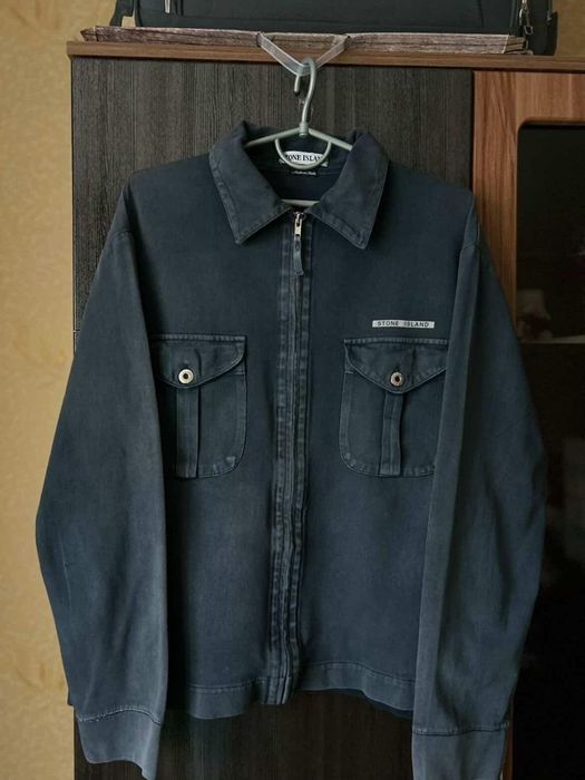 Stone island vintage 2000 року зіп-овершот