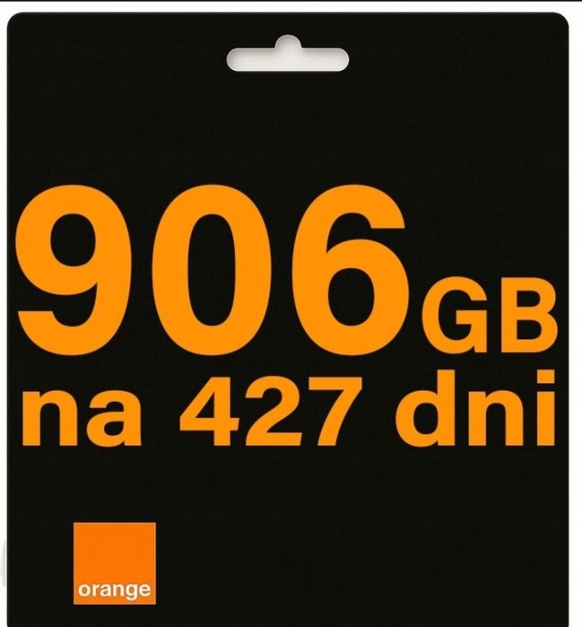 Internet Mobilny na kartę Orange za darmo 906GB 427 DNI karta sim 4G 5G