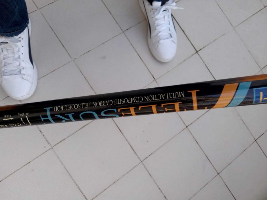 Cana com 4,20 telesurf telescópica precisa primeiro passador