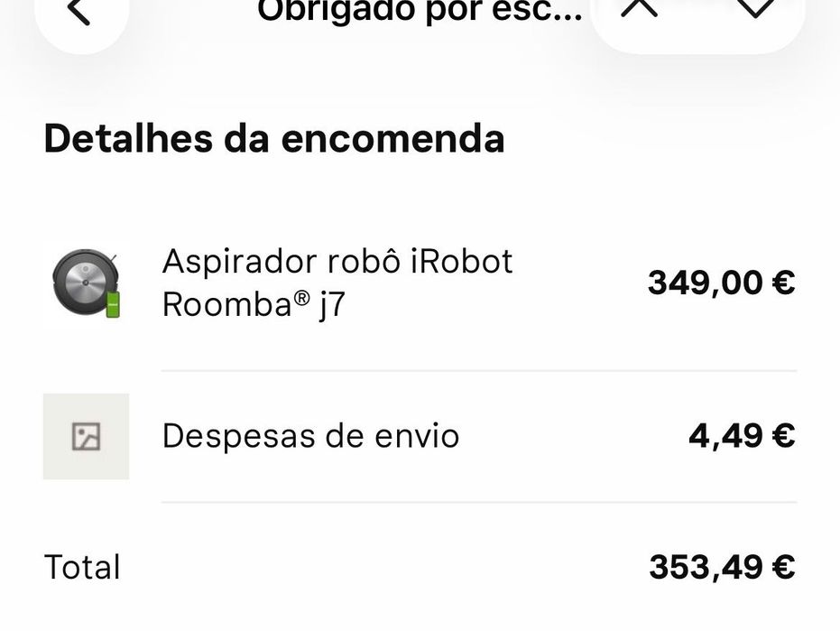 Aspirador roubot IRoubot novo