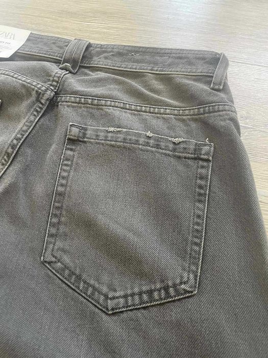 Jeansy/Spodnie ZARA. Baggy fit/Oversize, brązowe. Roz. 42