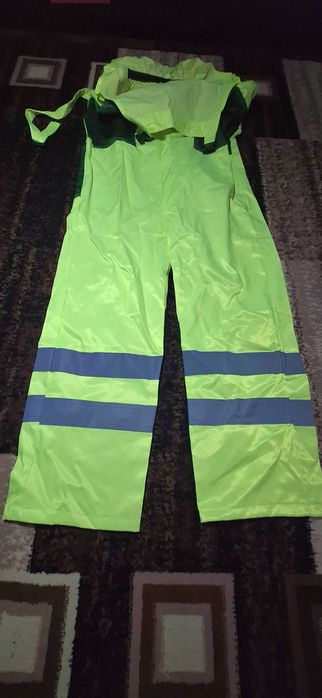 Spodnie ogrodniczki robocze odblaskowe