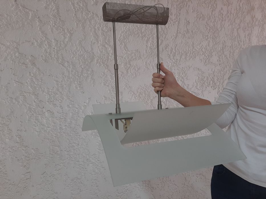 Candeeiro de tecto em vidro