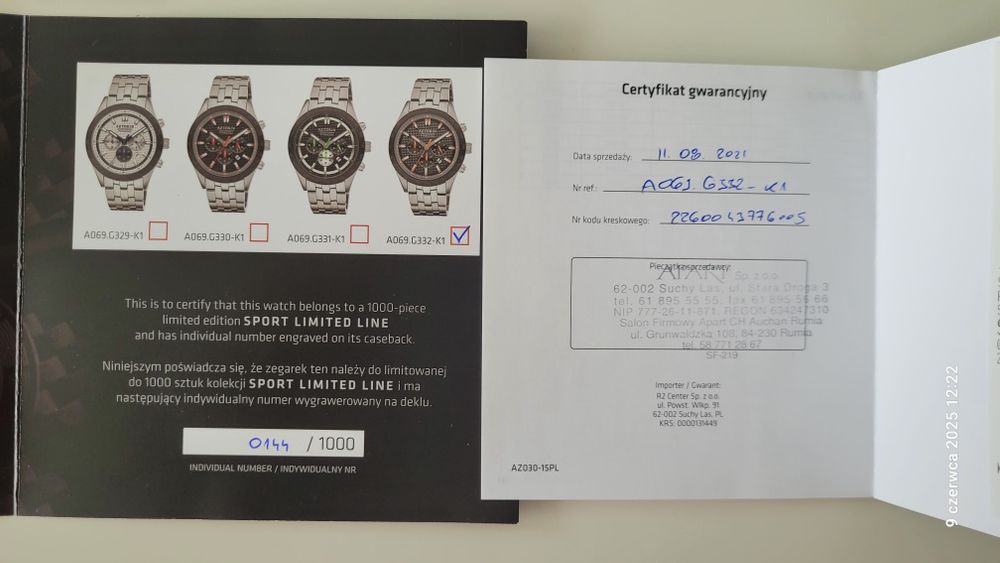 Zegarek Tytanowy Aztorin