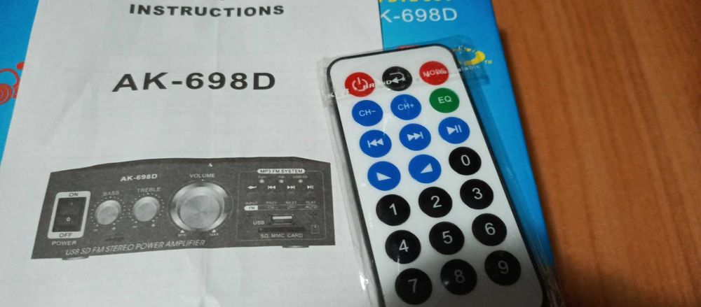 AK -698 D пульт +коробка+ инструкция