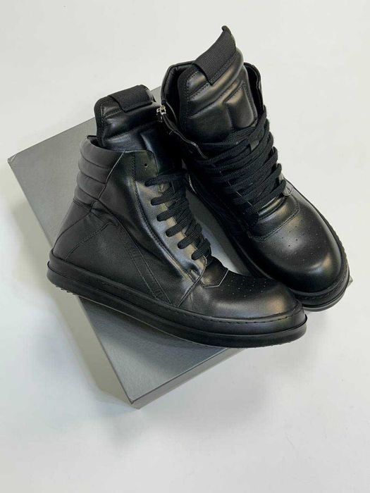 Rick Owens GEOBASKET кеды черные кросівки чорні кеди кроссовки 43 42