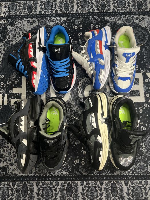 4 Кольори!! A BATHING APE Shark Sta M2
