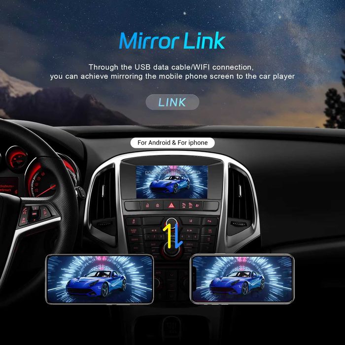Rádio Android 7" Opel Astra J 2011-14 Carplay GPS Wifi 4/64GB NOVO