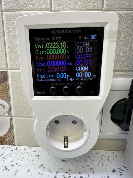 Умная розетка Atorch Bluetooth/Энергометр