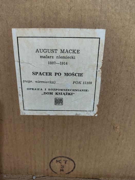 Obraz August Macke "spacer po mości"
