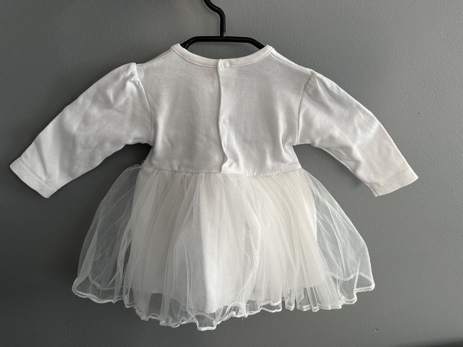 Komplet na chrzciny chrzest Święty ubranko sukienka buty dziewczynka