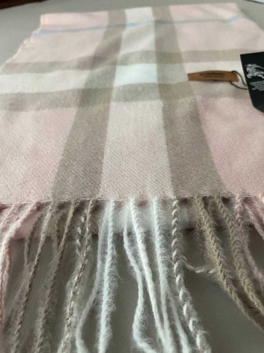 ШарФ Burberry в клітинку рожевий