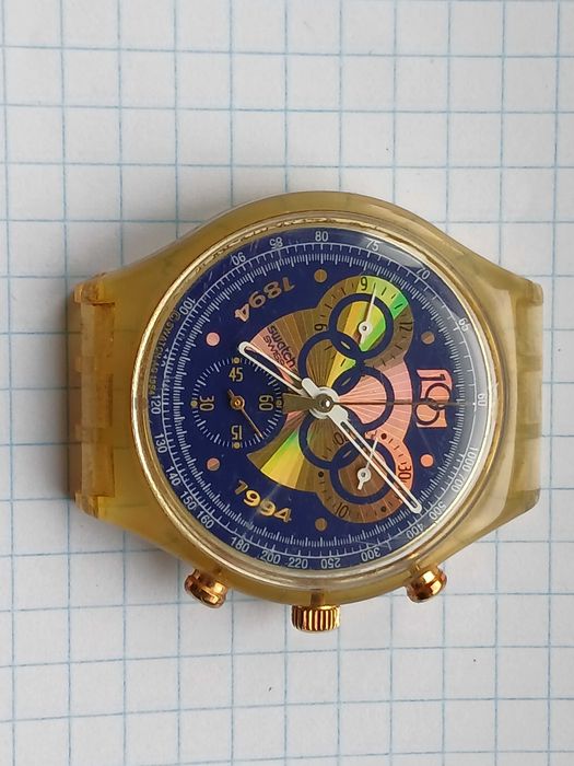 Продам швейцарський чоловічий годинник хронограф Swatch