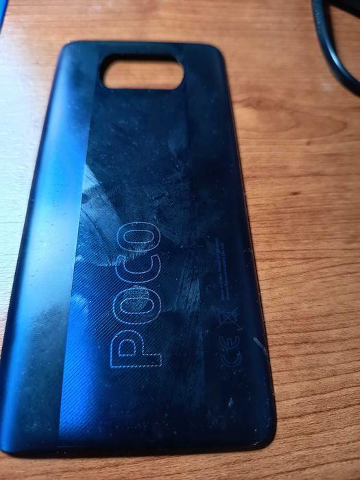 Tampa traseira de cor preta "phantom black" de Xiaomi Poco X3 Pro