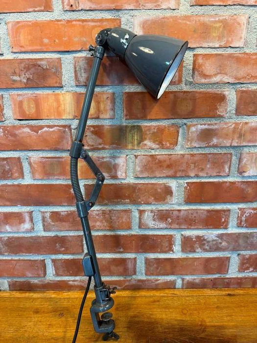 Lampa warsztatowa, Simens, przemysłowa, industrialna, antyk