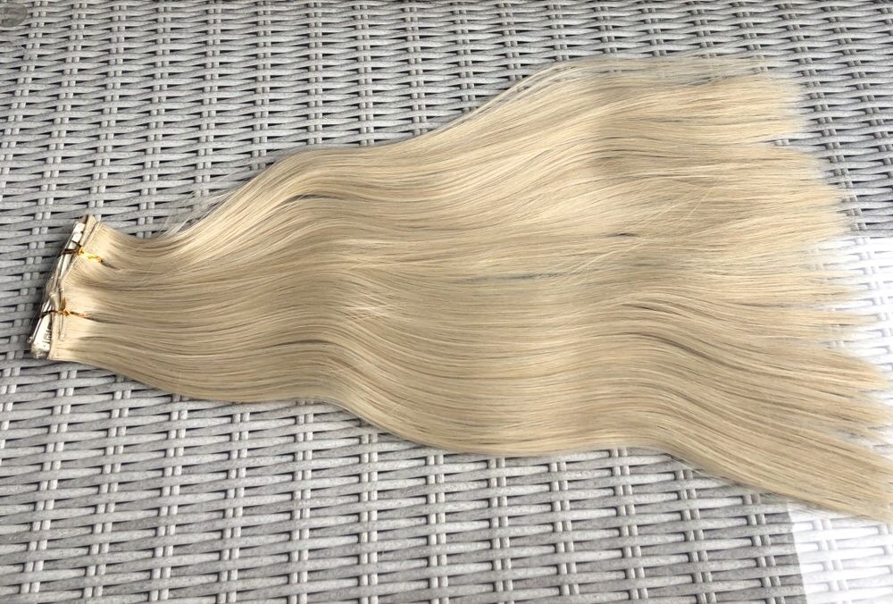 Premium Ultra Włosy doczepiane, naturalny blond, 16 klipsów, 317.