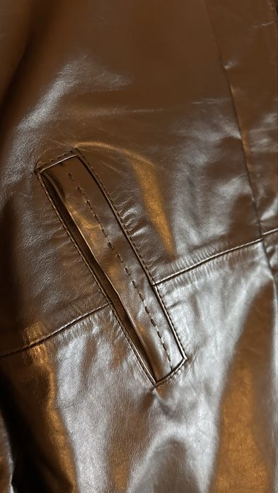 Куртка-пиджак мужская кожаная