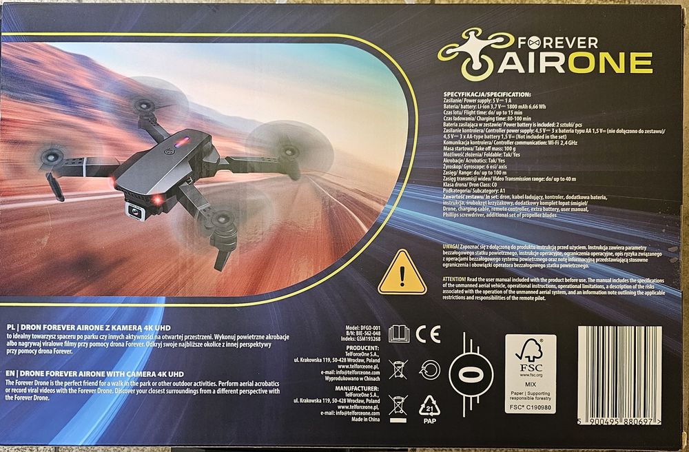 Dron z kamerą 4K