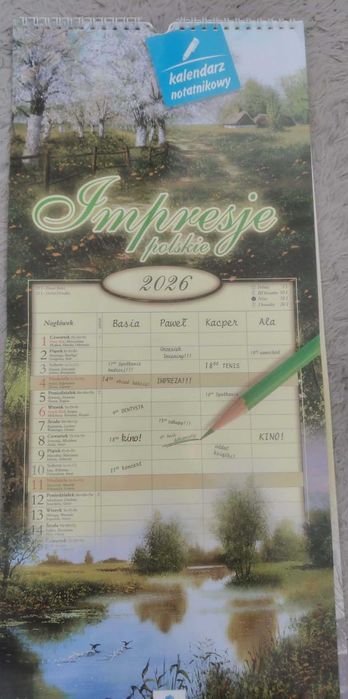 Kalendarz notatnikowy 2026