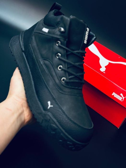 Кожаные зимние кроссовки пума ботинки Puma Gore - Tex не кросівки пума