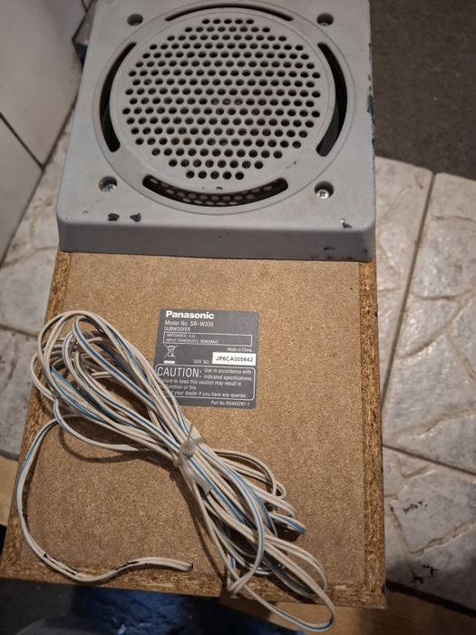 Panasonic 3 glosniki i subwoofer