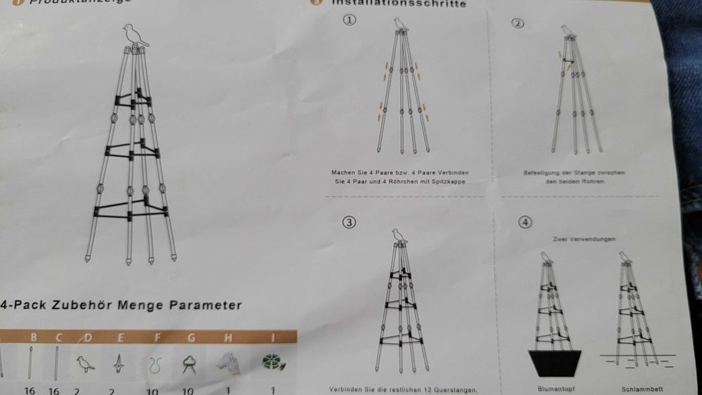 Pergola ogrodowa, wieża ogrodowa 4 szt