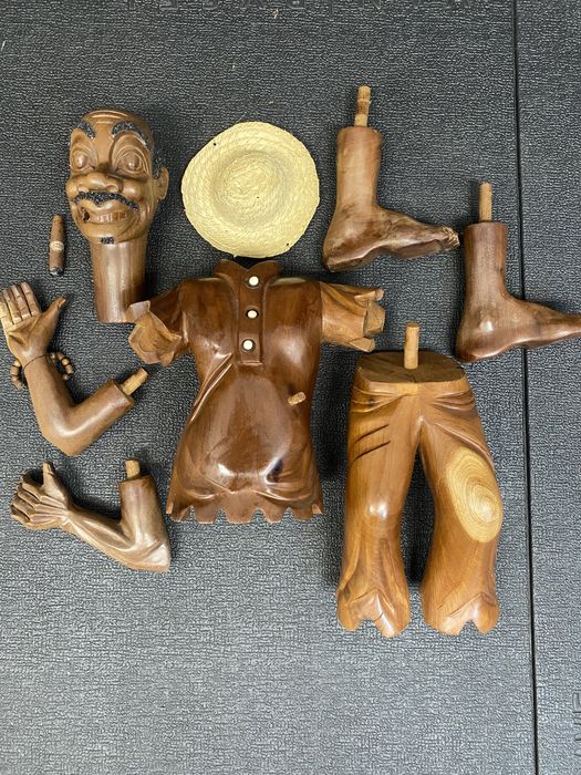Boneco Madeira Cuba (Músico Cubano) 66cm