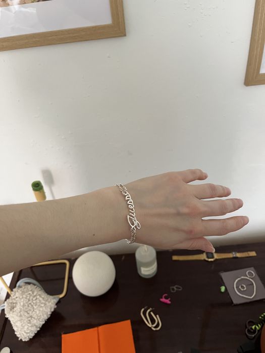 Браслет guess сріблястий