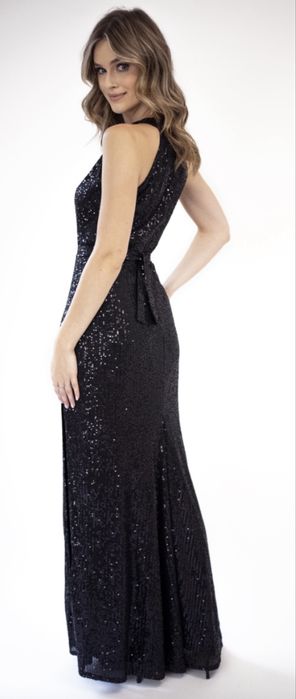 Sukienka Selena Luisia czarna cekiny sylwester karnawał