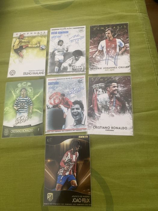 Cartas coleção Maradona,Cristiano Ronaldo,João Felix,Haaland,Cruyff