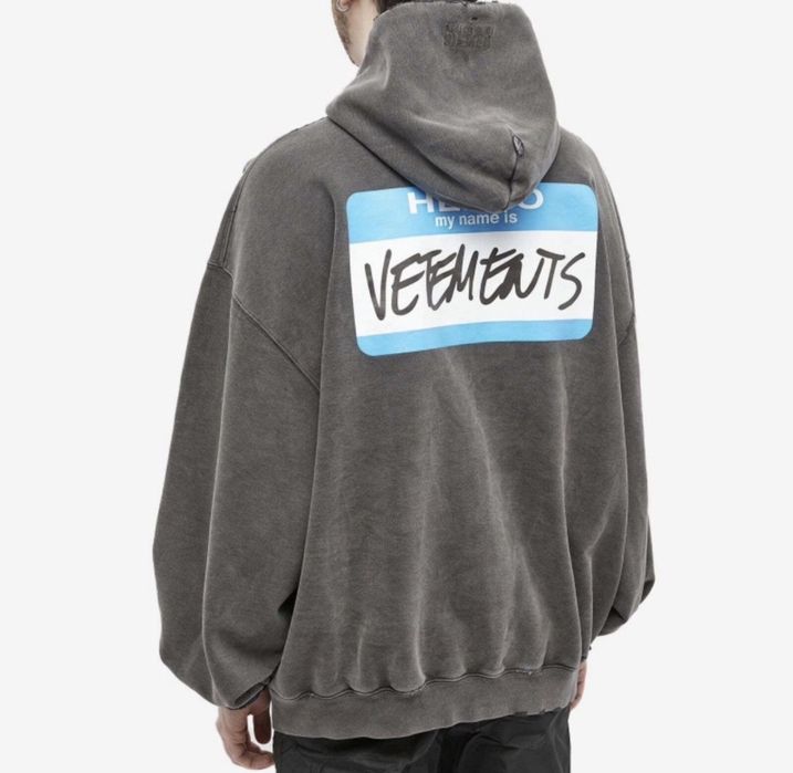 Vetements hello zip up hoodie кофта оригинал