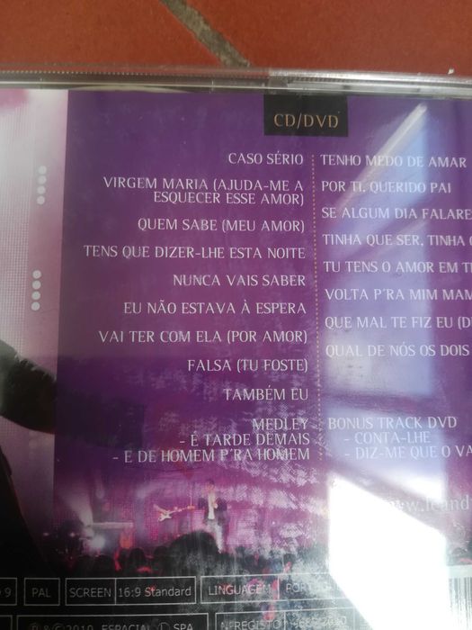 Leandro ao vivo coliseu de Lisboa Cd e Dvd