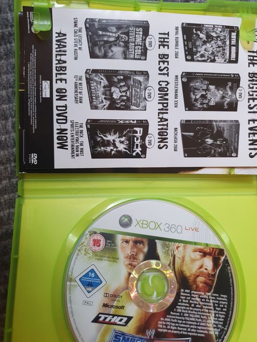 Rage i Smack down vs RAW 2009 xbox360