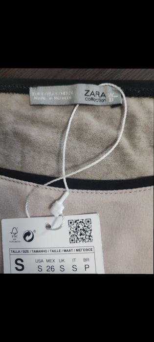 Блуза, футболка ZARA  S. Новая