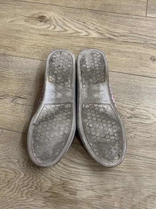 Różowe cekinowe w kratkę trampki sneakersy rozmiar 35 Faded Glory