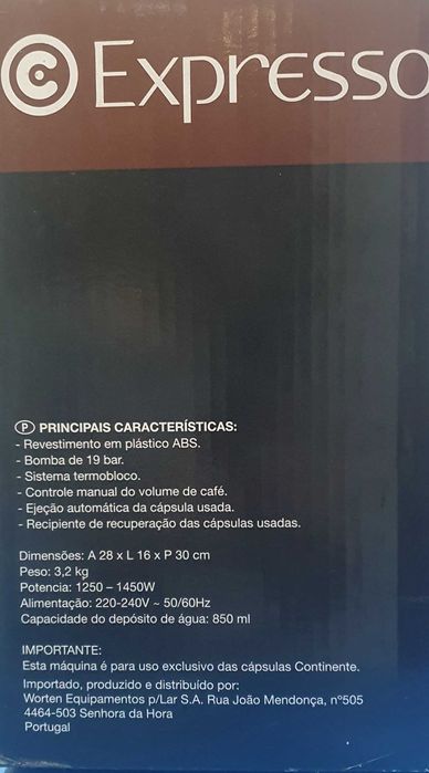 Máquina café nunca usada